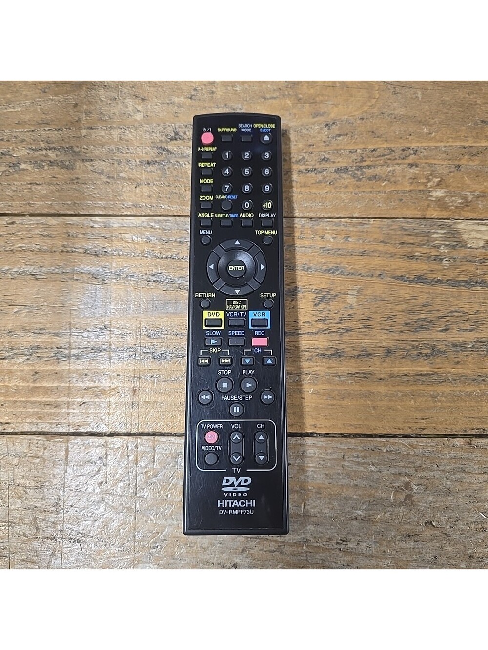 HITACHI DV-RMPF73U Remote Control for DV-PF2U DV-PF73U TV DVD VCR Video Combo